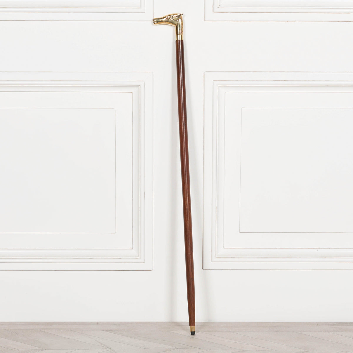 Horse Head Brass & Mango Wood Walking Stick Walking Stick CasaFenix