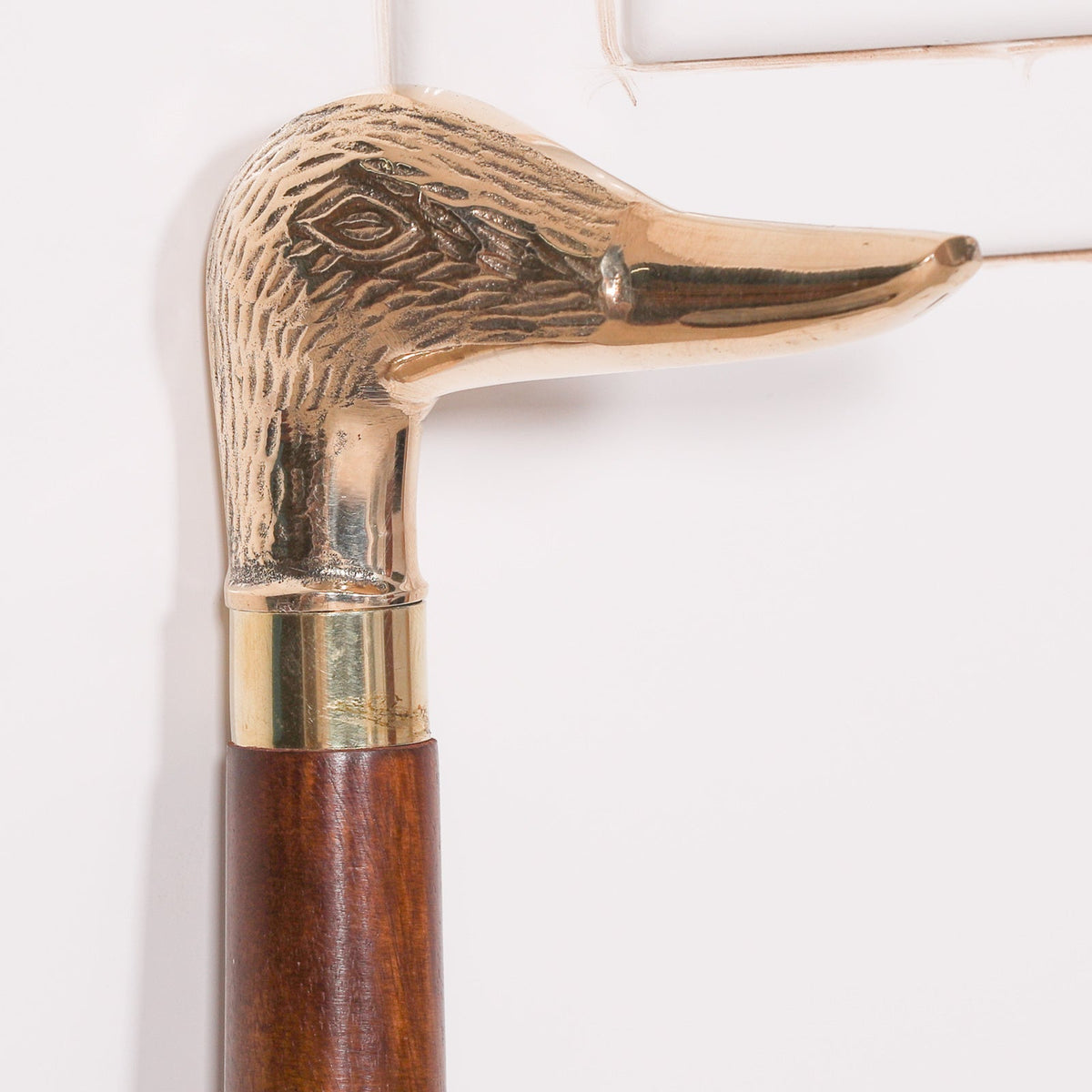 Duck Head Brass & Mango Wood Walking Stick Walking Stick CasaFenix