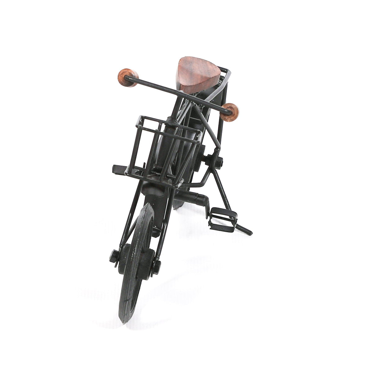 Vintage Iron & Mango Wood Decorative Bicycle Ornament Ornament CasaFenix