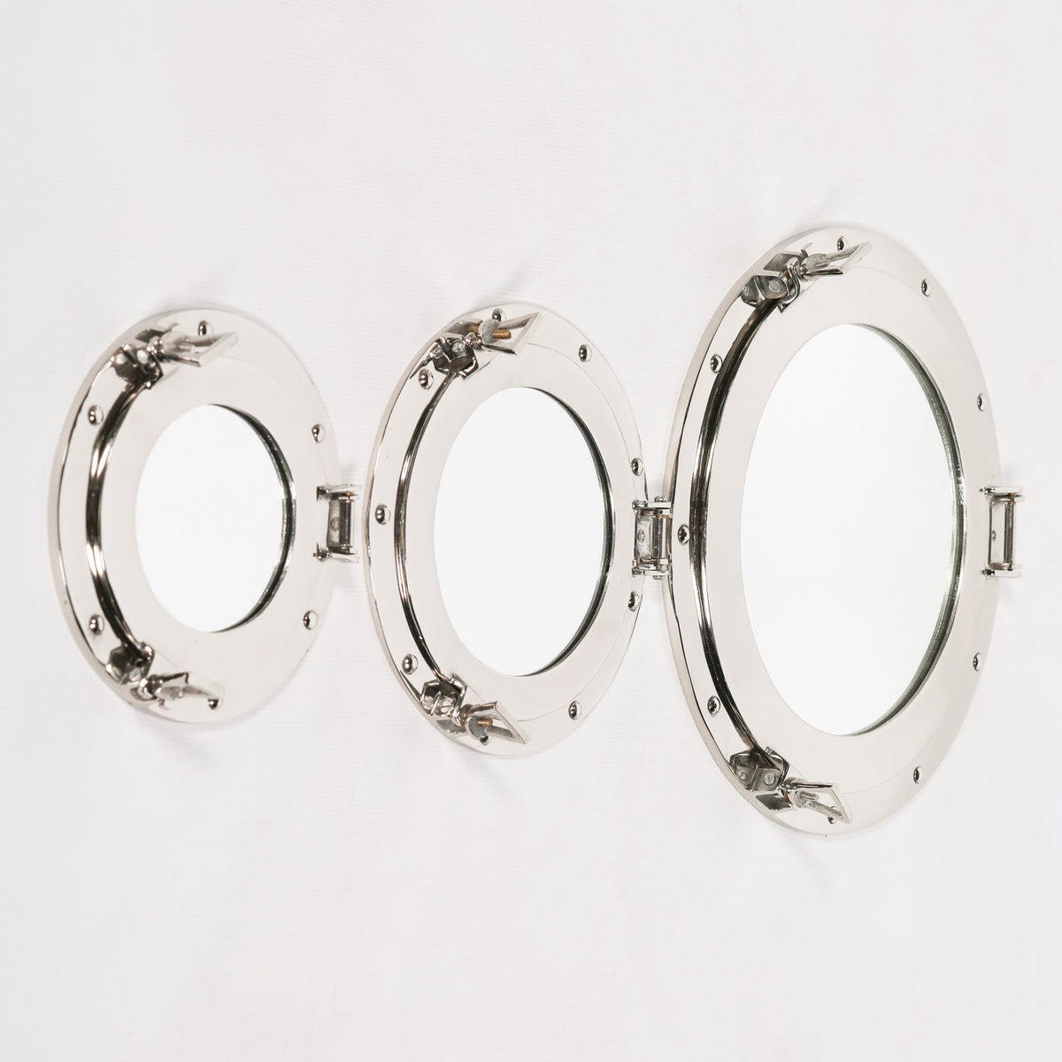 Extra Large Polished Port Hole Mirror Mirror CasaFenix