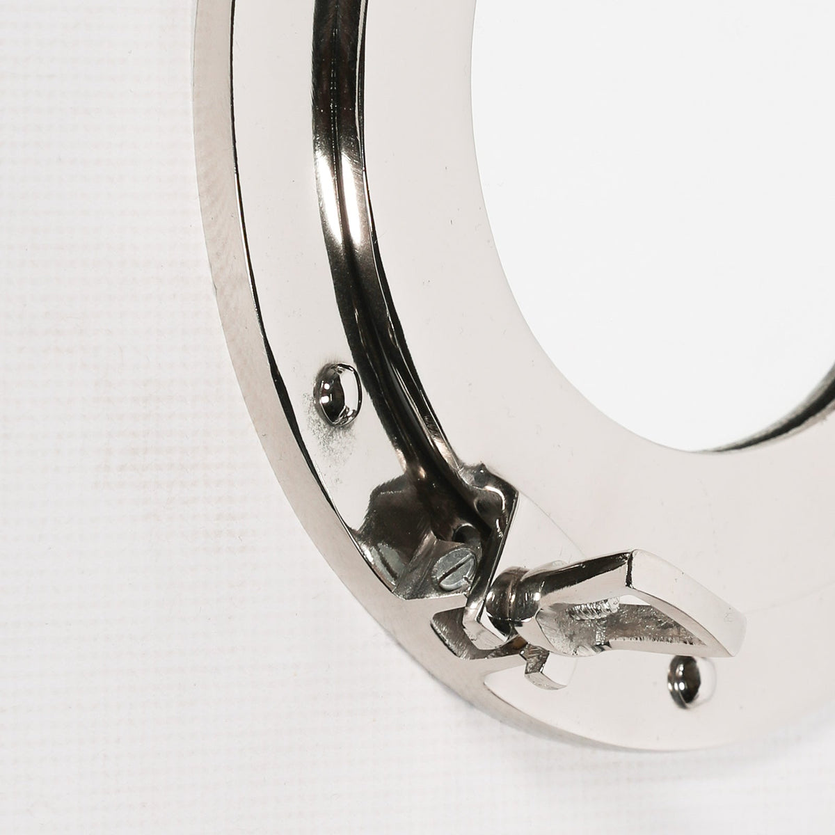 Small Polished Aluminium Porthole Wall Mirror Mirror CasaFenix