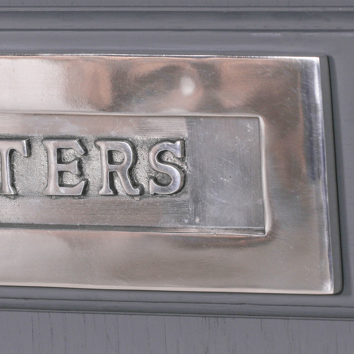 Large Polished Aluminium Door Letter Plate Letter plate CasaFenix