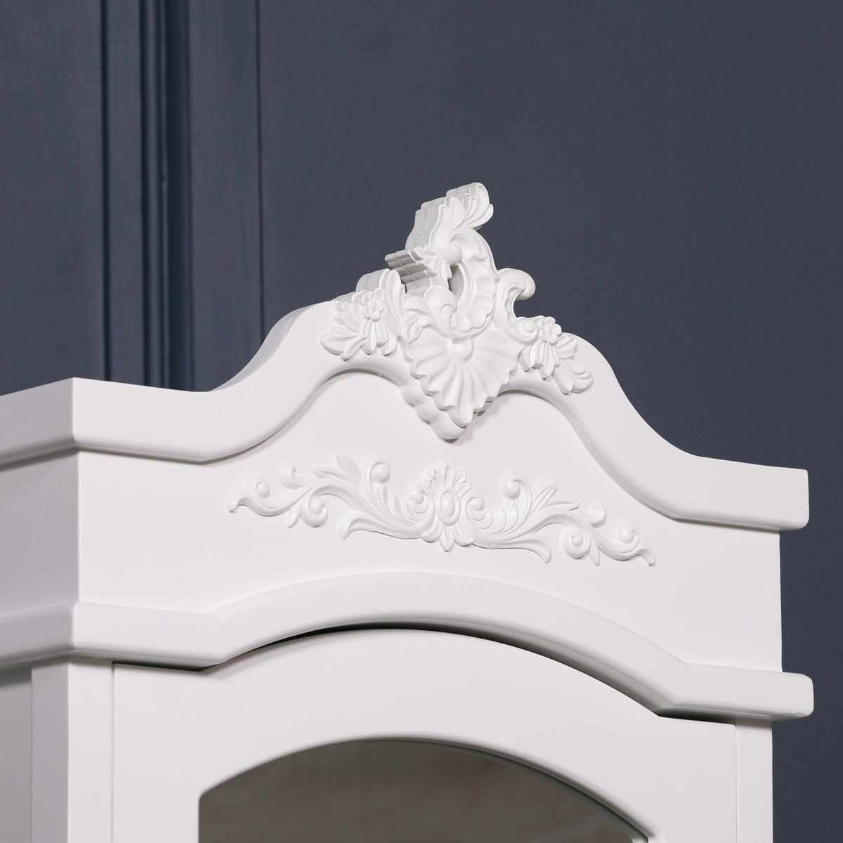 French White Armoire with Drawers Armoire CasaFenix