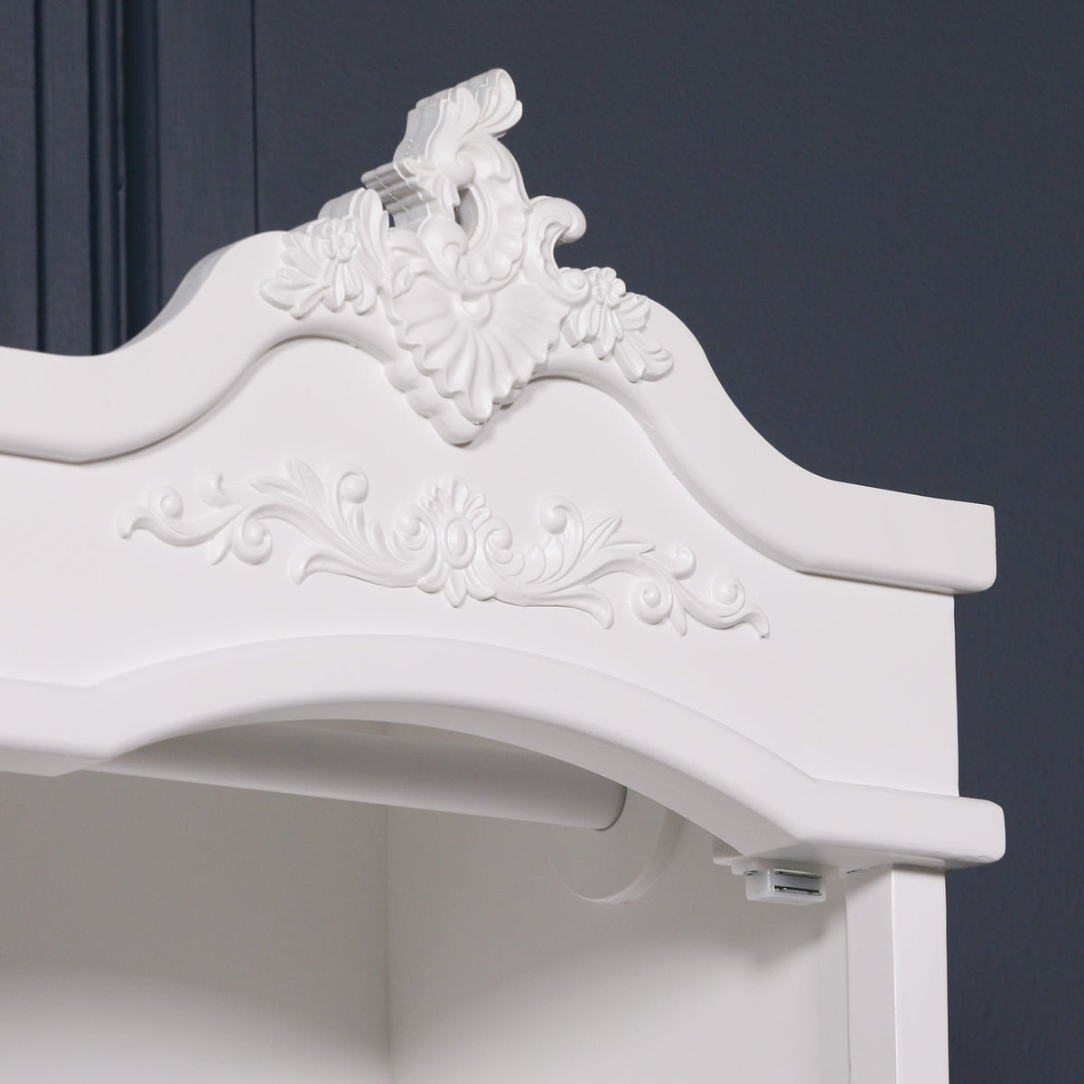 French White Armoire with Drawers Armoire CasaFenix