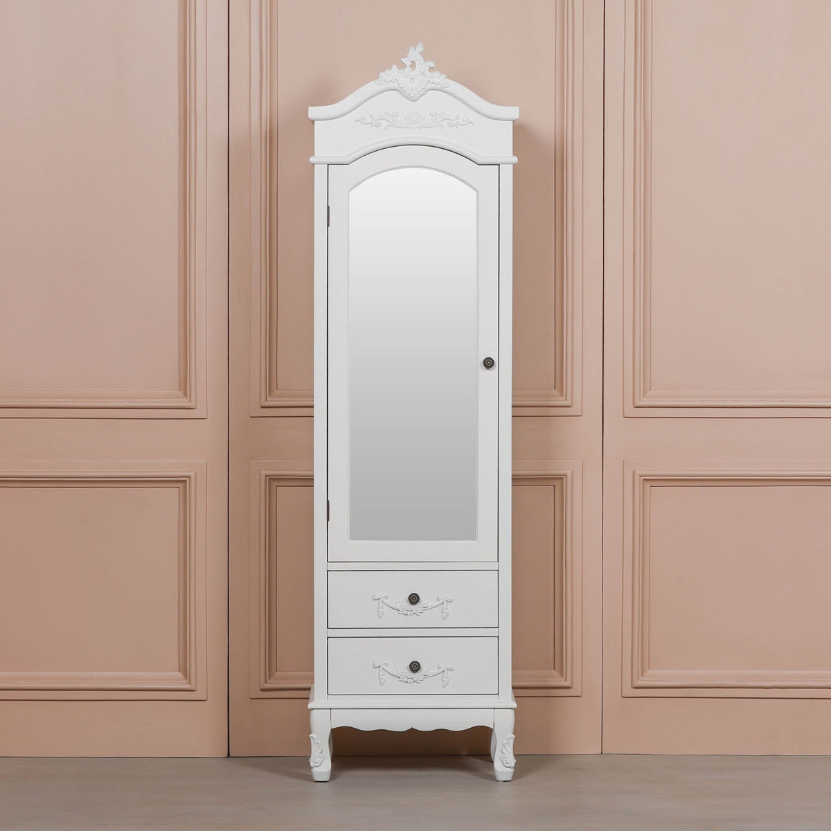 French White Armoire with Drawers Armoire CasaFenix