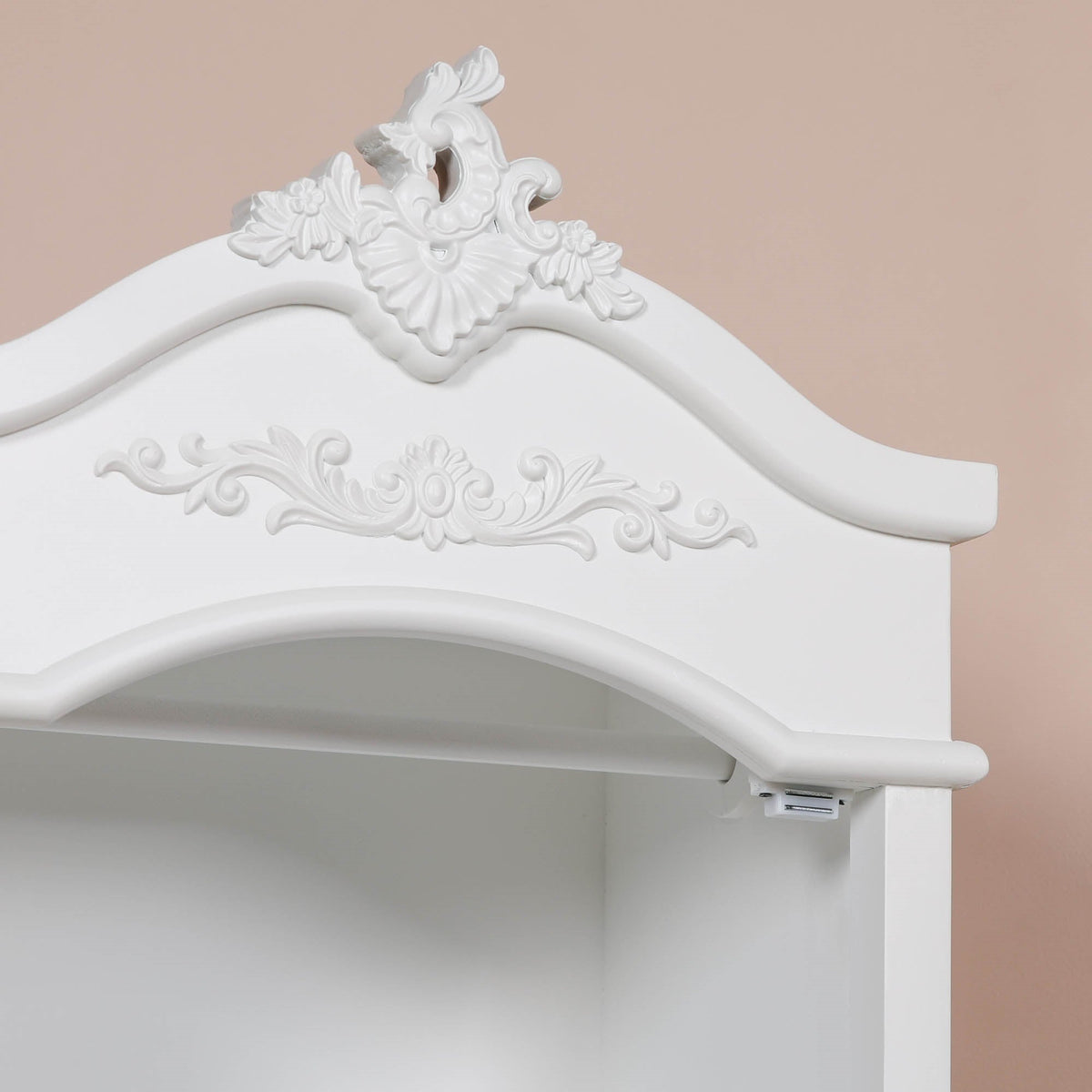 French White Armoire with Drawers Armoire CasaFenix