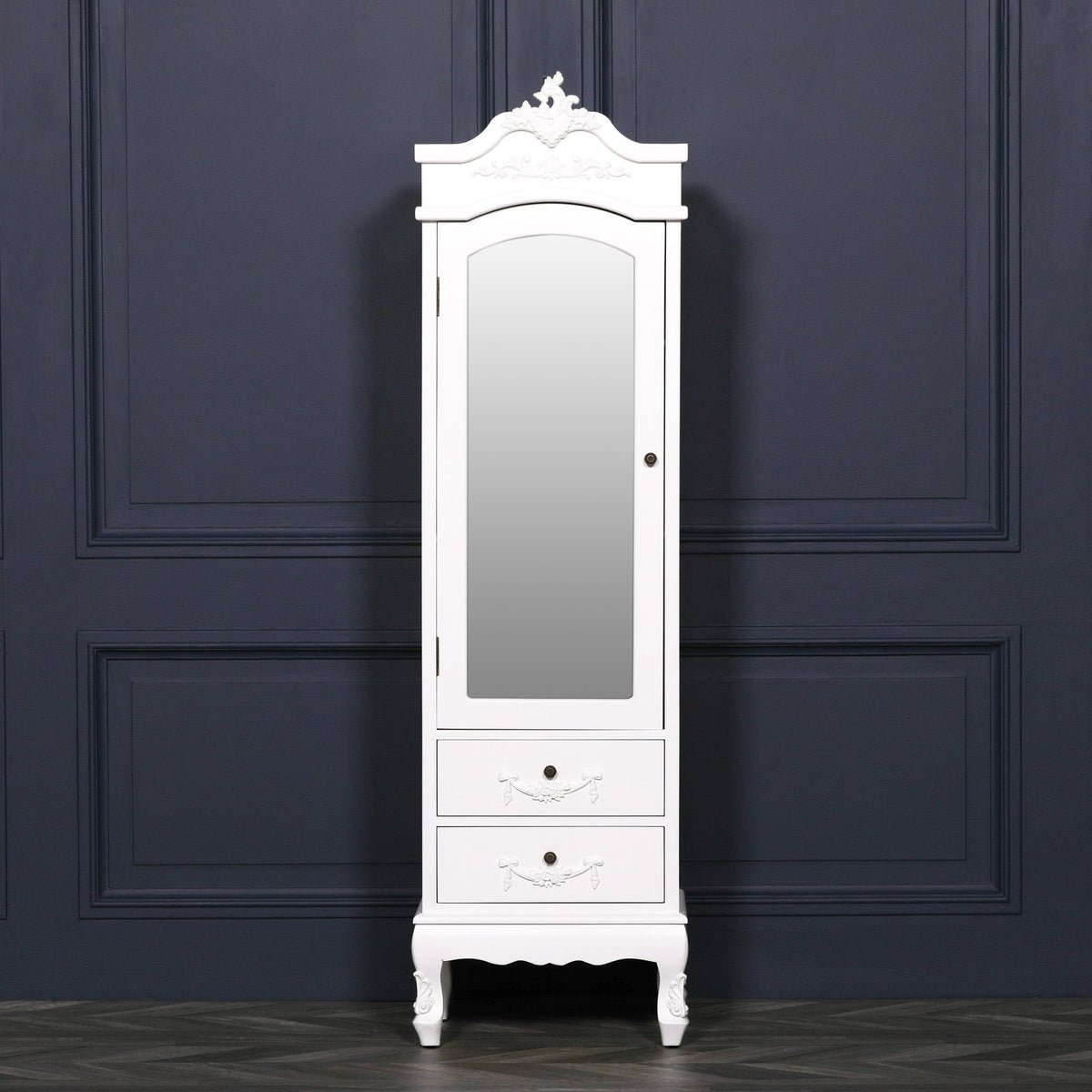 French White Armoire with Drawers Armoire CasaFenix