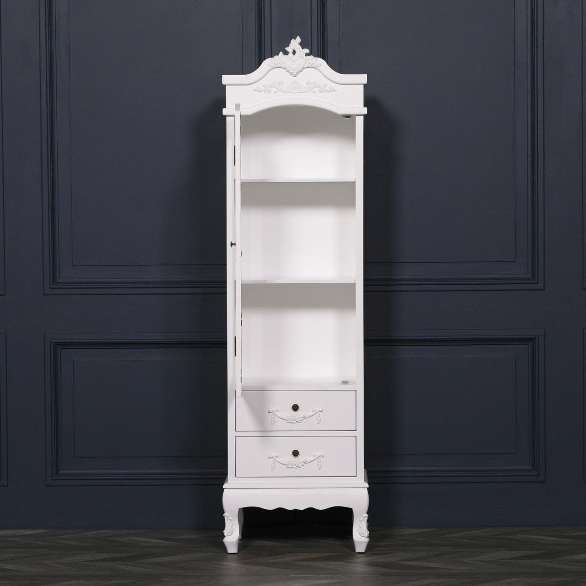 French White Armoire with Drawers Armoire CasaFenix