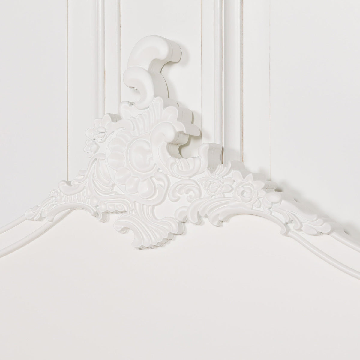 French Rococo Cream Carved King Size Headboard (5ft) Beds & Bed Frames CasaFenix