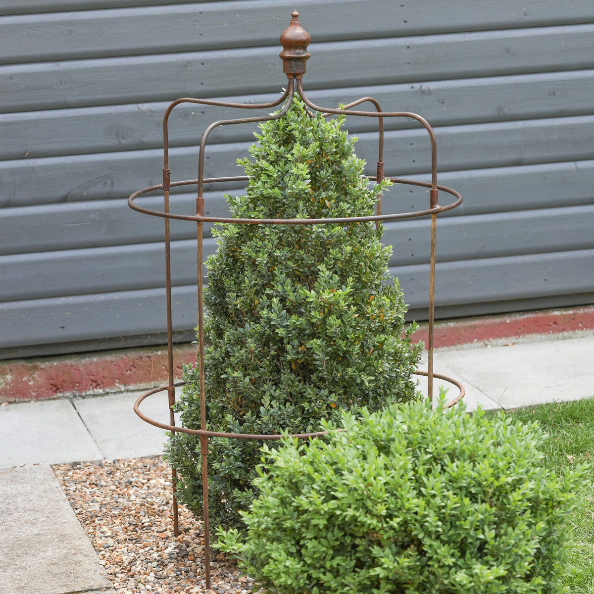 Vintage Rustic Iron Plant Support Stand Plant Support CasaFenix