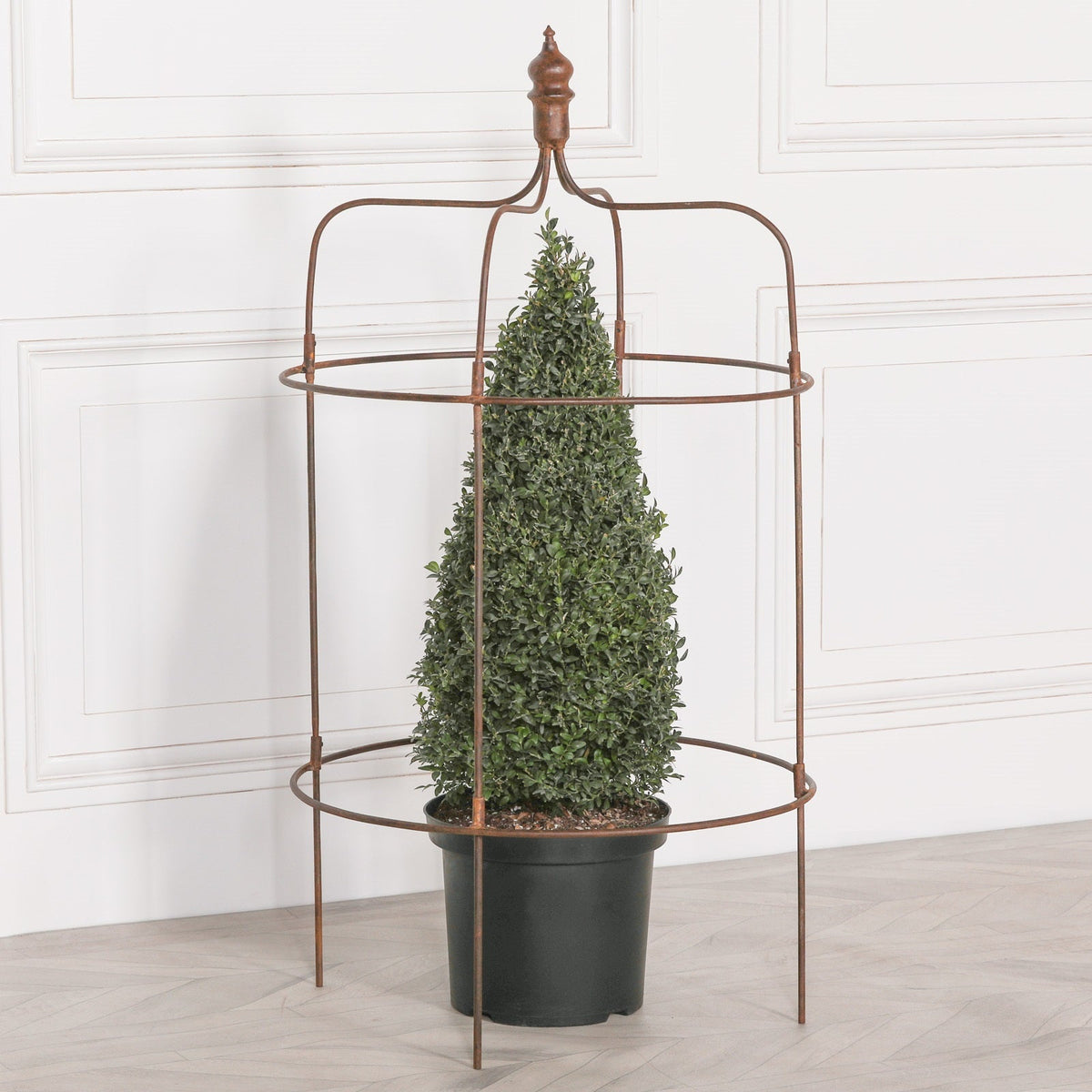 Vintage Rustic Iron Plant Support Stand Plant Support CasaFenix