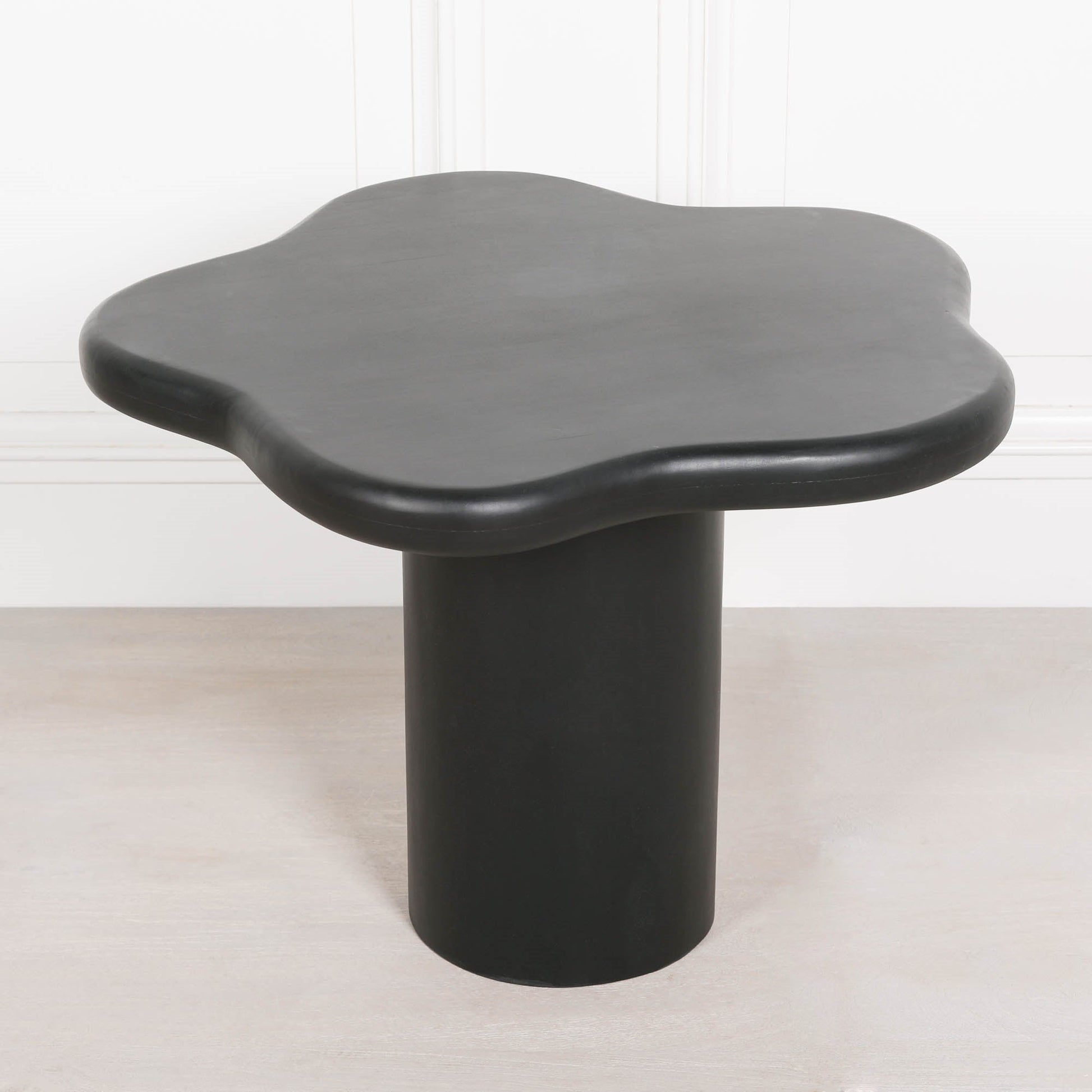 Black Painted Puddle Side Table  CasaFenix