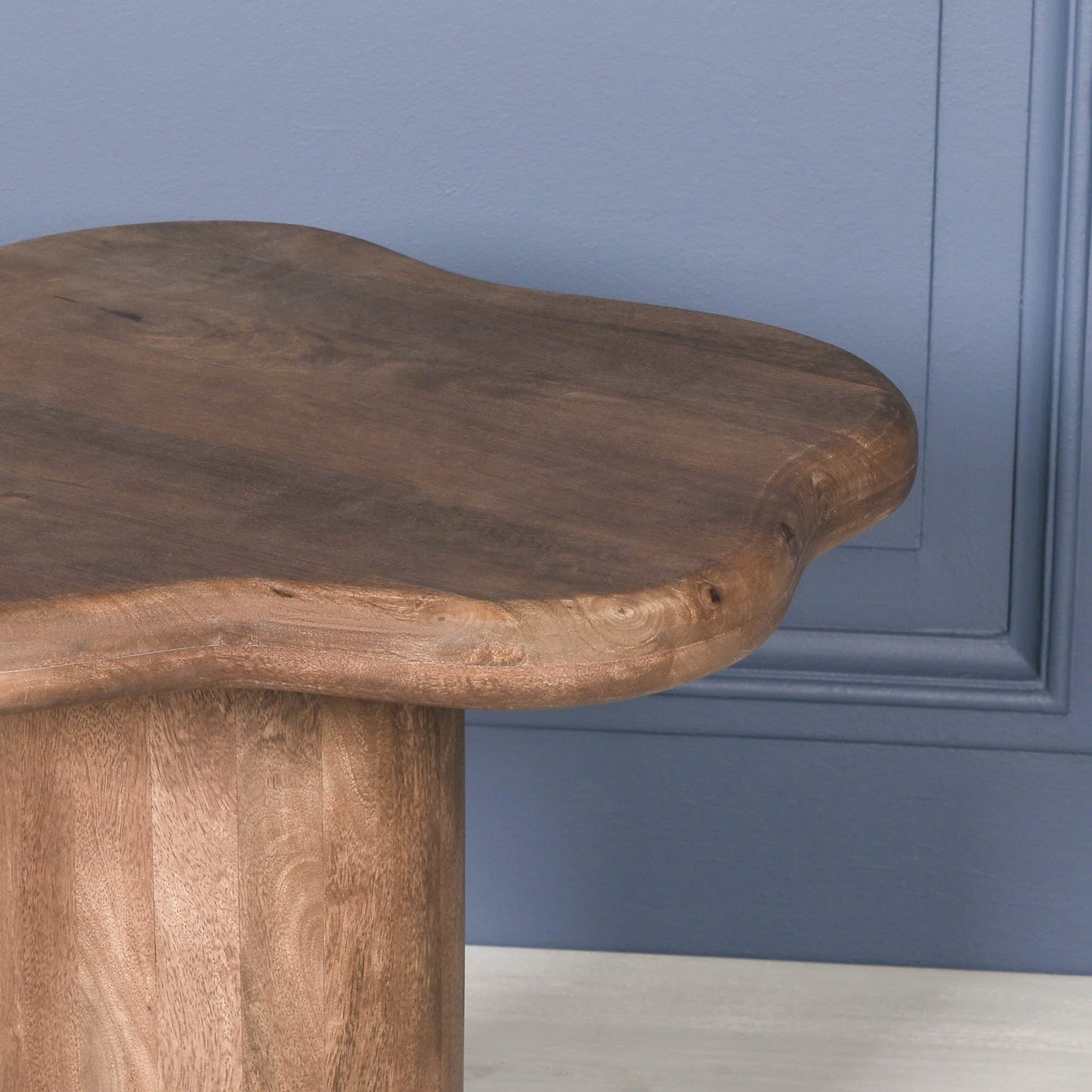 Dark Wooden Puddle Side Table  CasaFenix