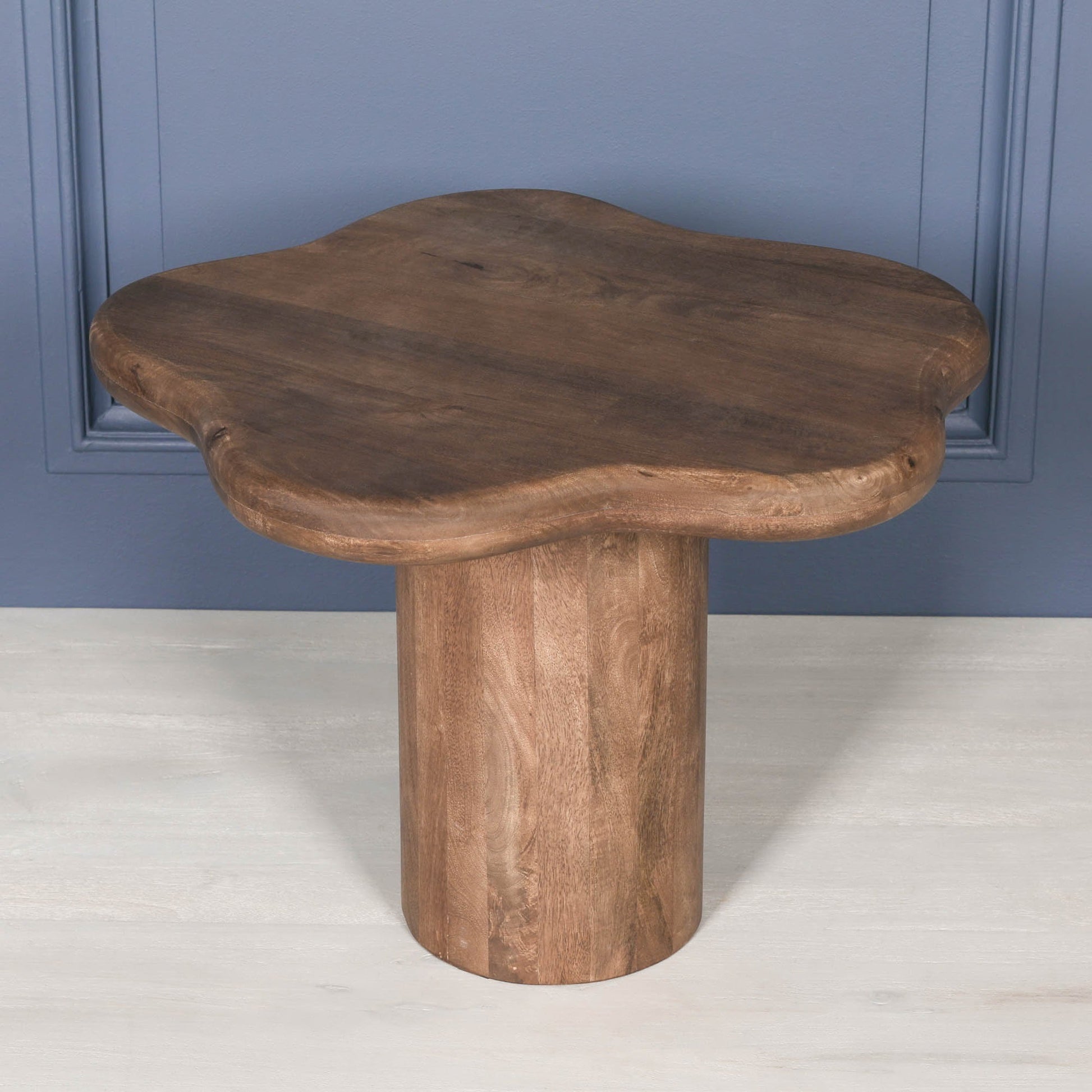 Dark Wooden Puddle Side Table  CasaFenix