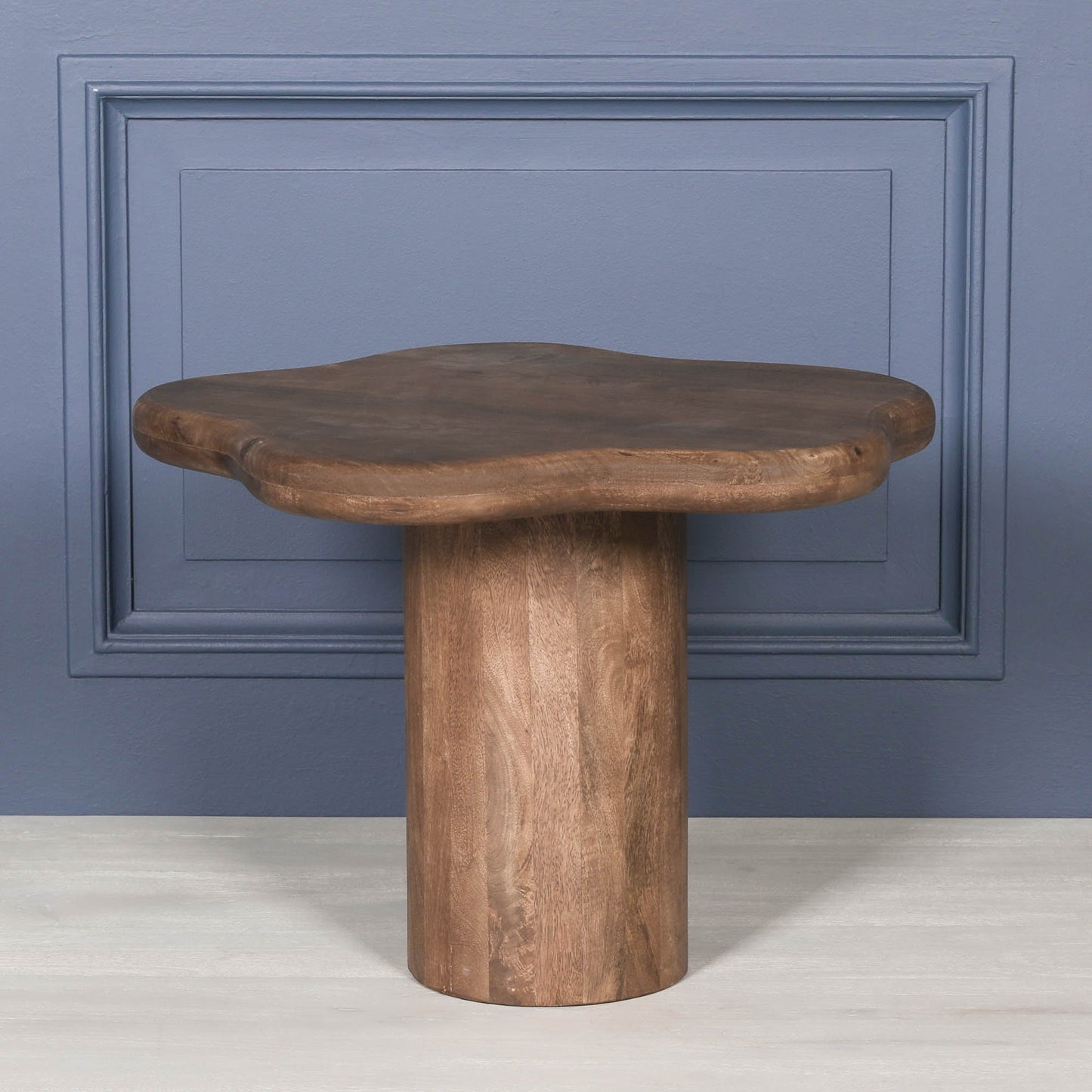 Dark Wooden Puddle Side Table  CasaFenix