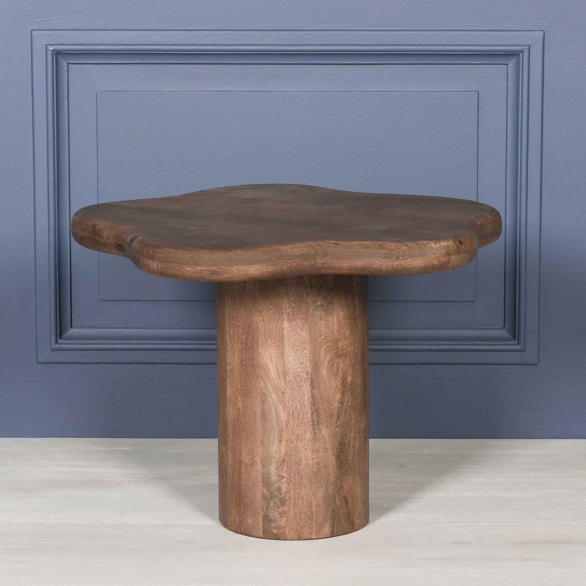 Dark Wooden Puddle Side Table  CasaFenix