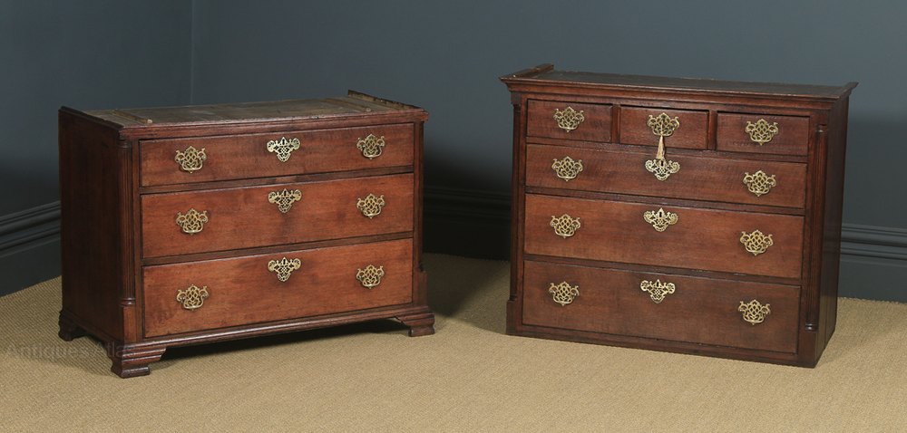Georgian Style Solid Mahogany or Walnut Secretaire Chest on Chest – High Quality Reproduction