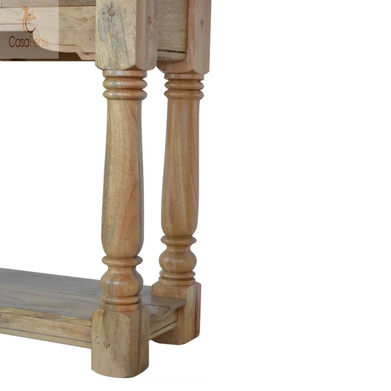 Granary Royale 4 Drawer Console Table 100% solid mango wood - CasaFenix