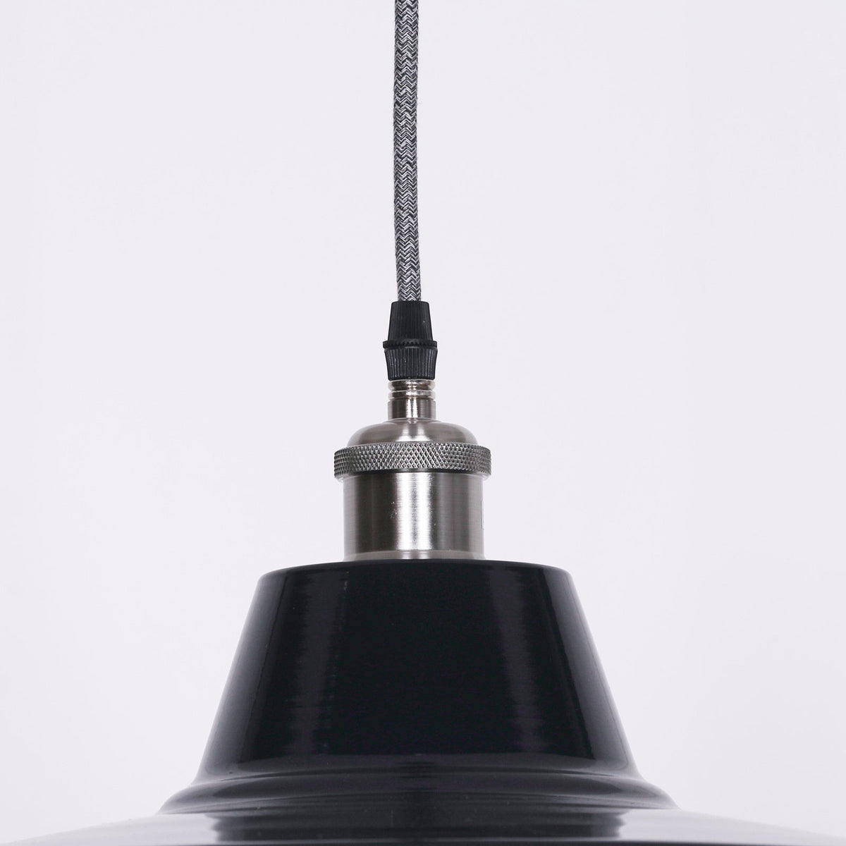Royal Blue Enamel Factory-Style Pendant Ceiling Light 46cm Ceiling light CasaFenix