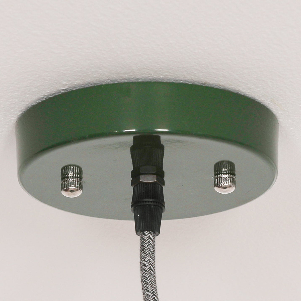 British Racing Green Enamel Factory-Style Pendant Ceiling Light 46cm Ceiling light CasaFenix
