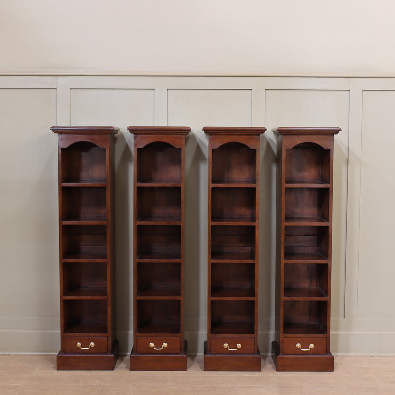 Solid Mahogany DVD Storage Rack & Bookcase | 4 Shelves Entertainment storage CasaFenix
