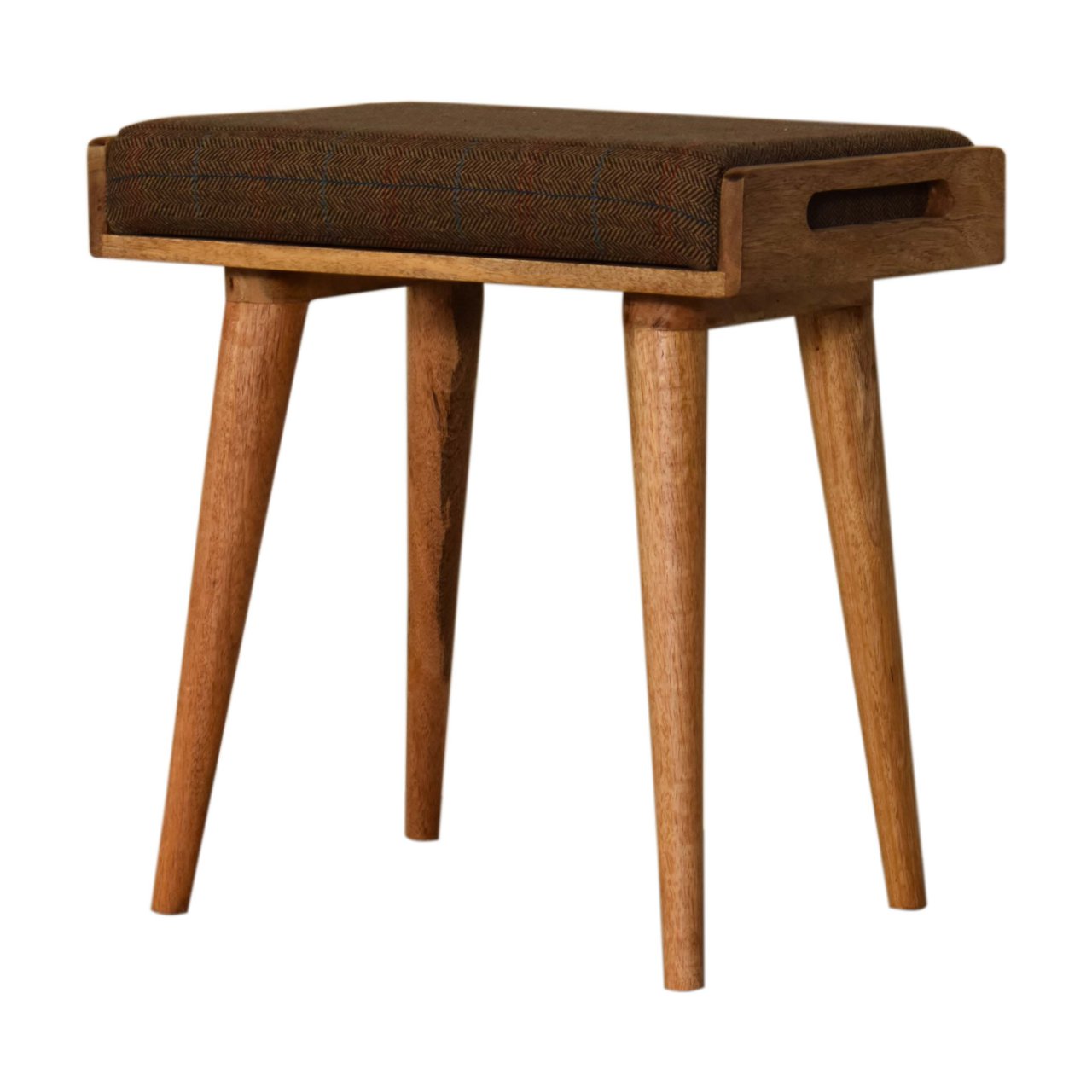 Multi Tweed Tray Style Footstool Stools CasaFenix