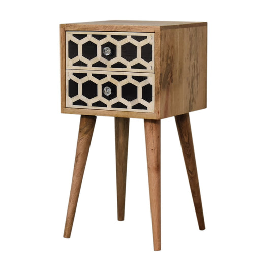 Mini Bone Inlay 2 Drawer Bedside Bedside table / chest CasaFenix
