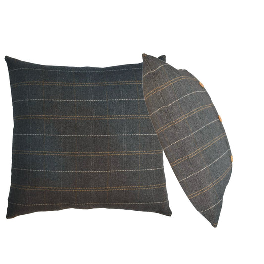 2 x Quinn Pewter Cushions Cushion CasaFenix