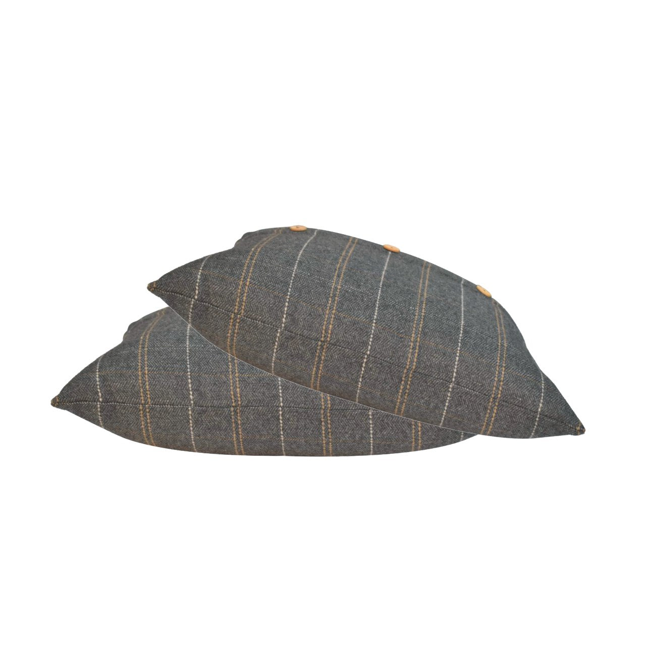 2 x Quinn Pewter Cushions Cushion CasaFenix