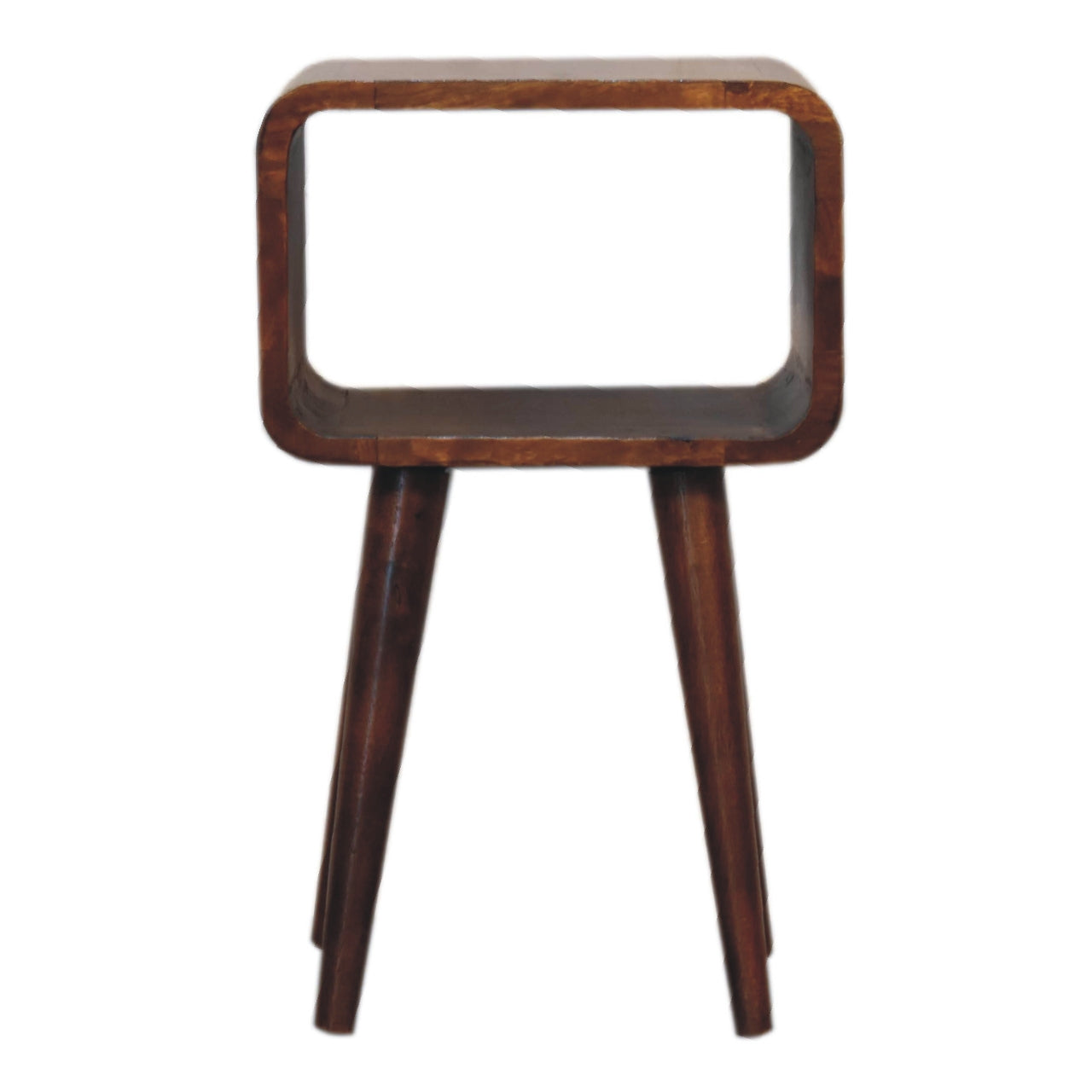 Mini Chestnut Curved Open Bedside Bedside table / chest CasaFenix
