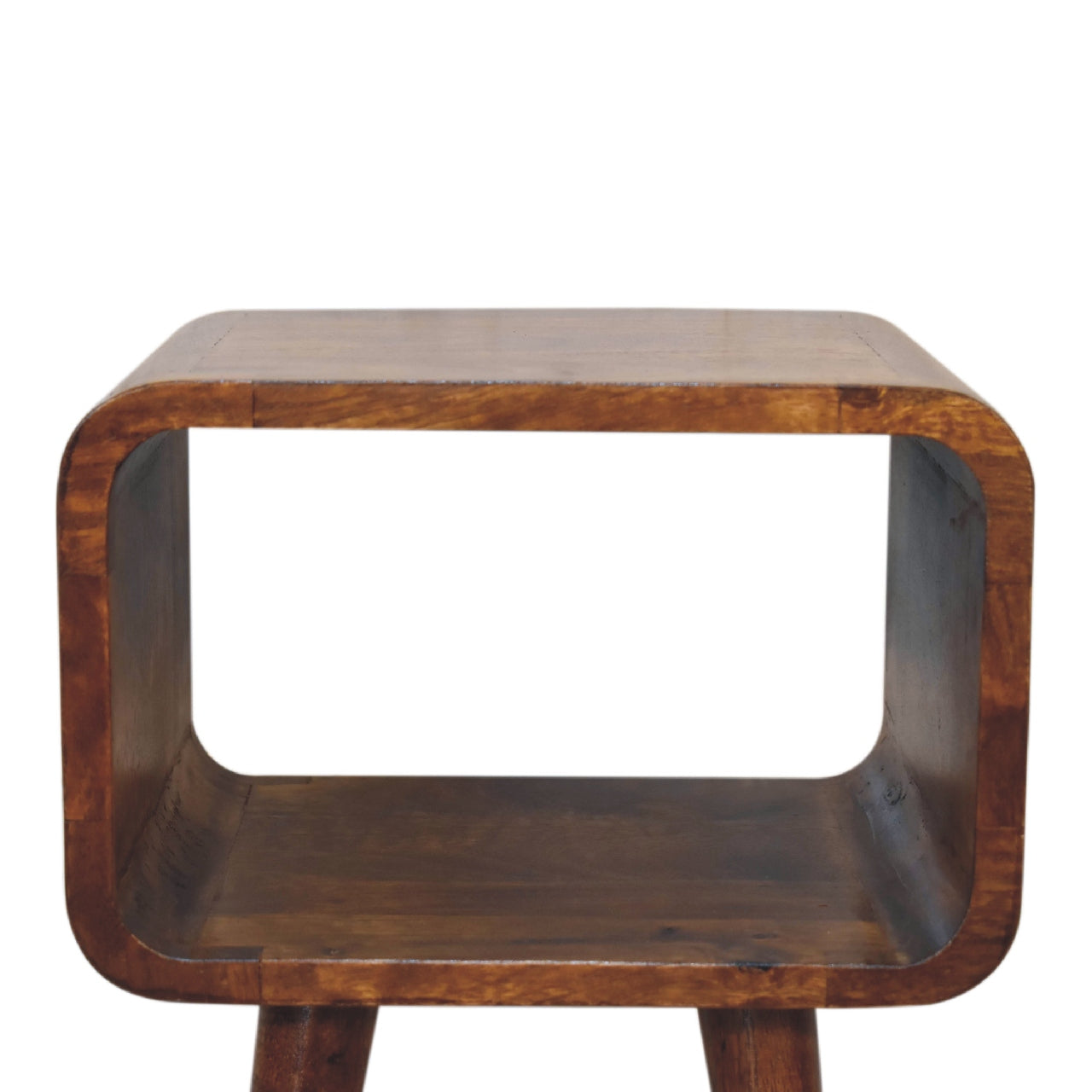 Mini Chestnut Curved Open Bedside Bedside table / chest CasaFenix