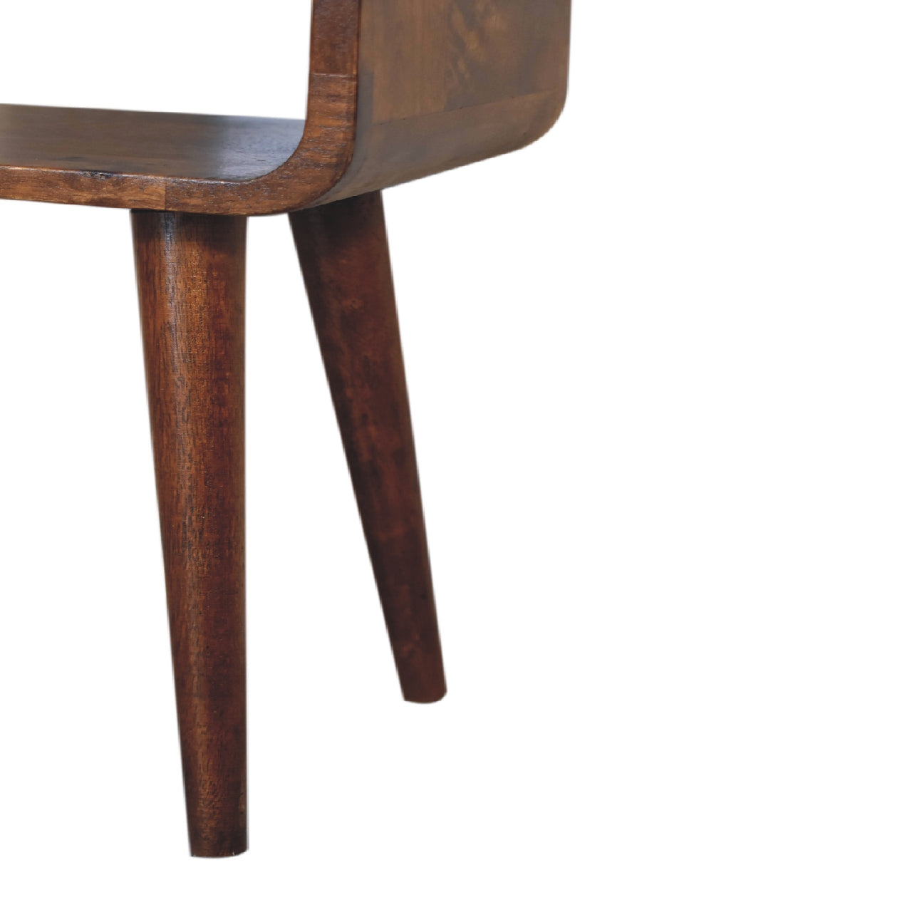 Mini Chestnut Curved Open Bedside Bedside table / chest CasaFenix