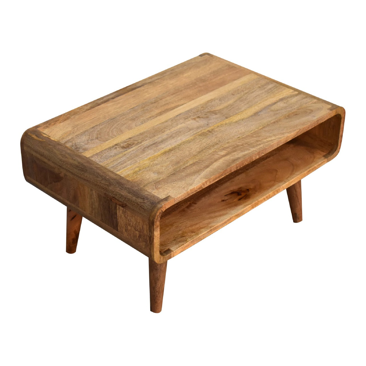 Open Oak-ish Media Unit TV Stand CasaFenix