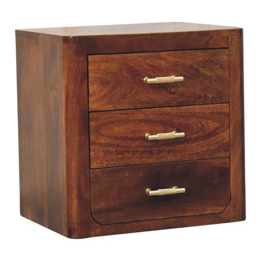Luca 3 Drawer Bedside Bedside table / chest CasaFenix