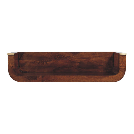 Indira Chestnut Floating Console Console table CasaFenix