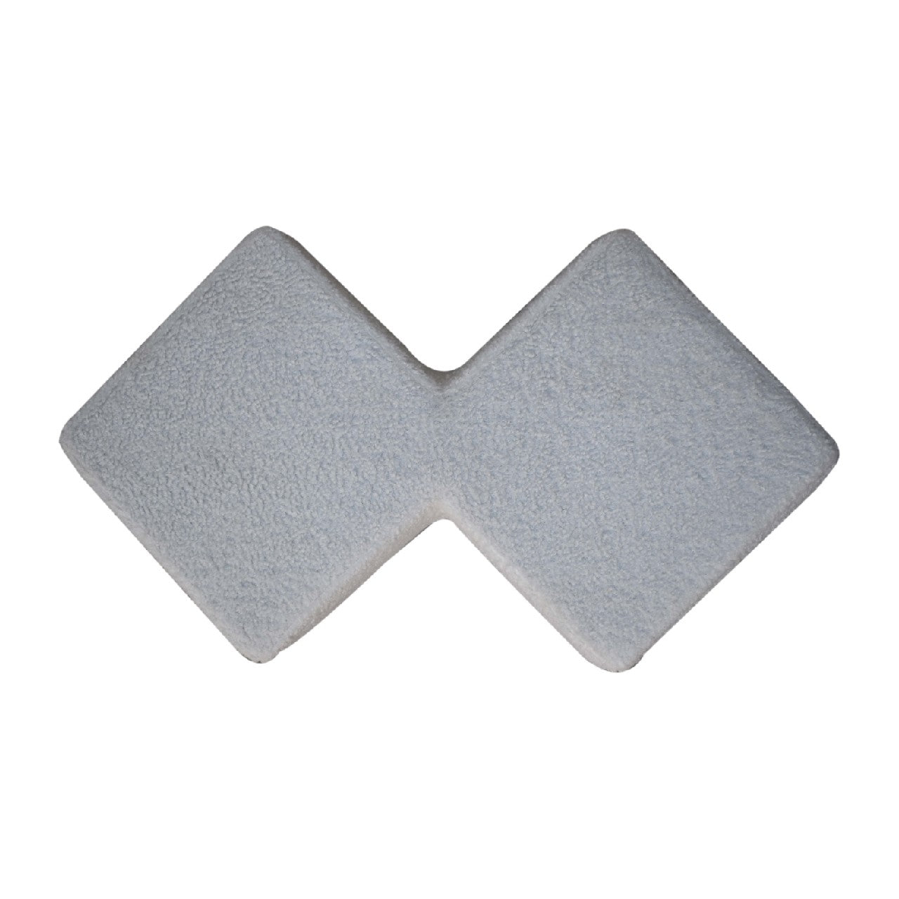 White Boucle Twin Footstool  CasaFenix