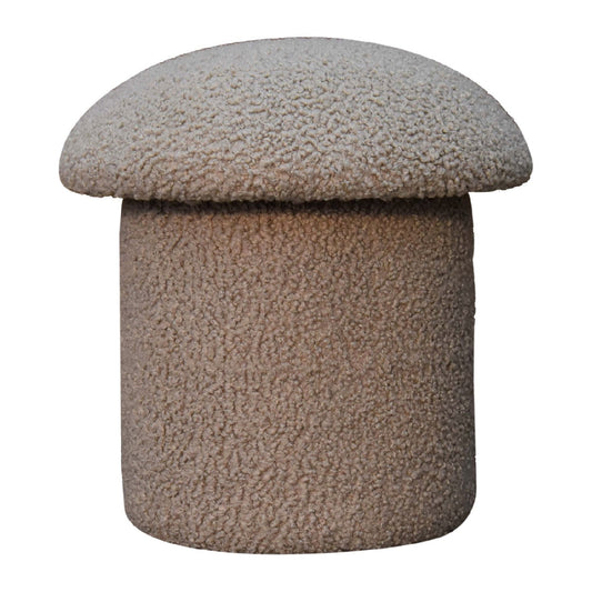 Mud Boucle Mushroom Footstool  CasaFenix