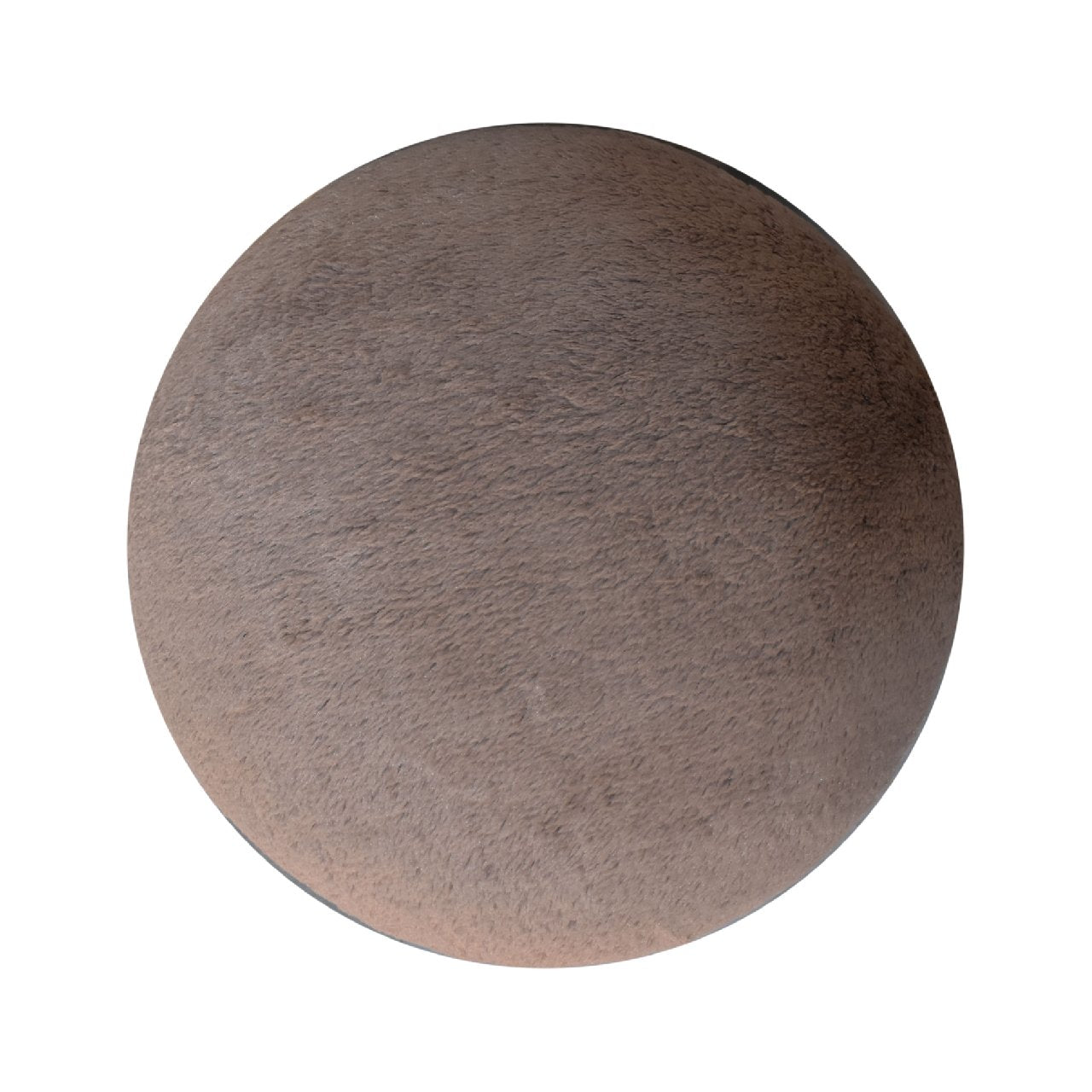 Mocha Faux Fur Mushroom Footstool Footstool CasaFenix