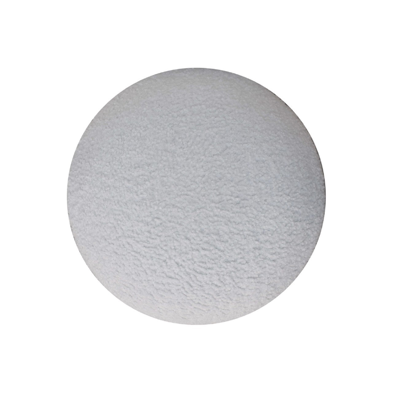 White Boucle Mushroom Footstool Footstool CasaFenix