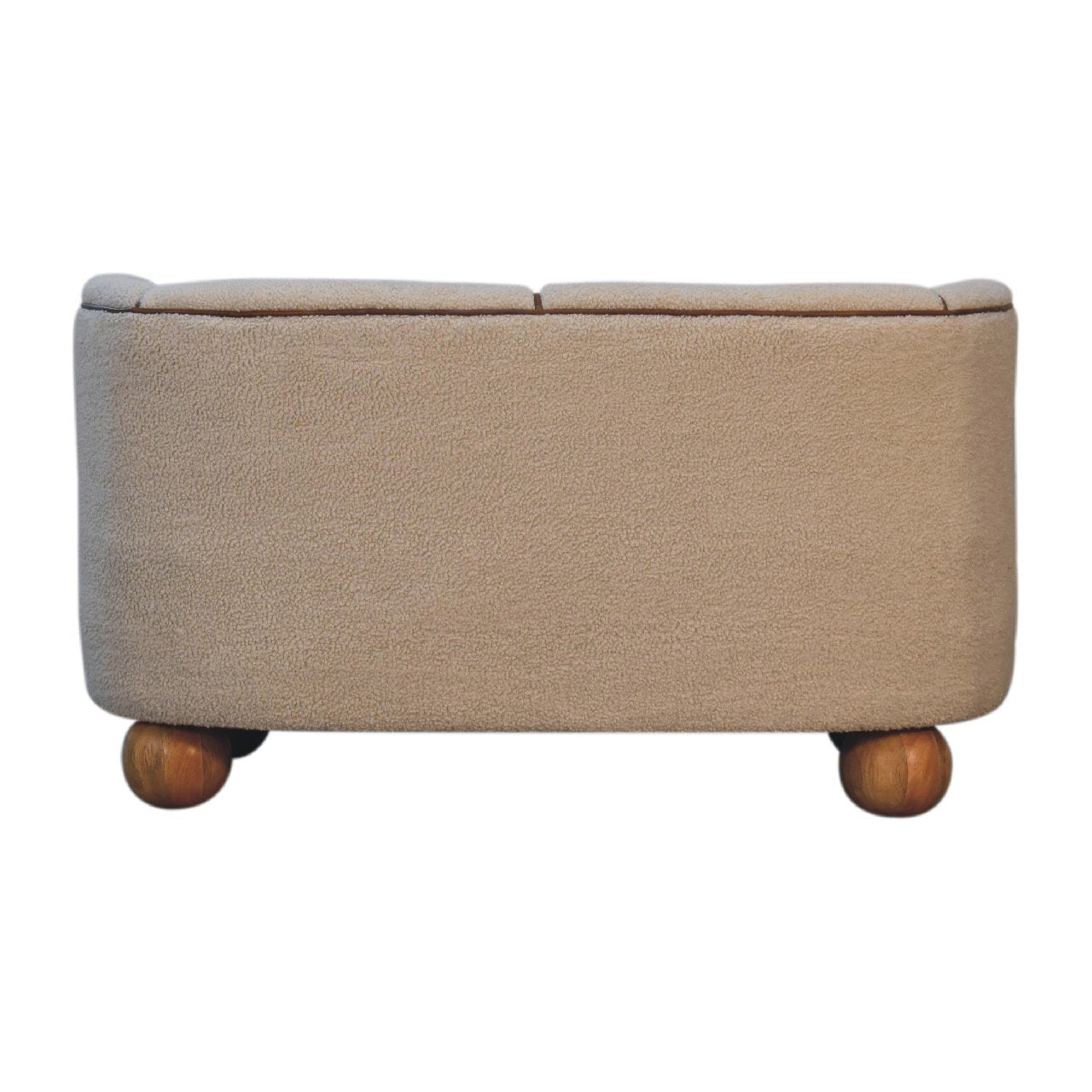 Boucle Cream Buffalo Small Sofa Sofa CasaFenix