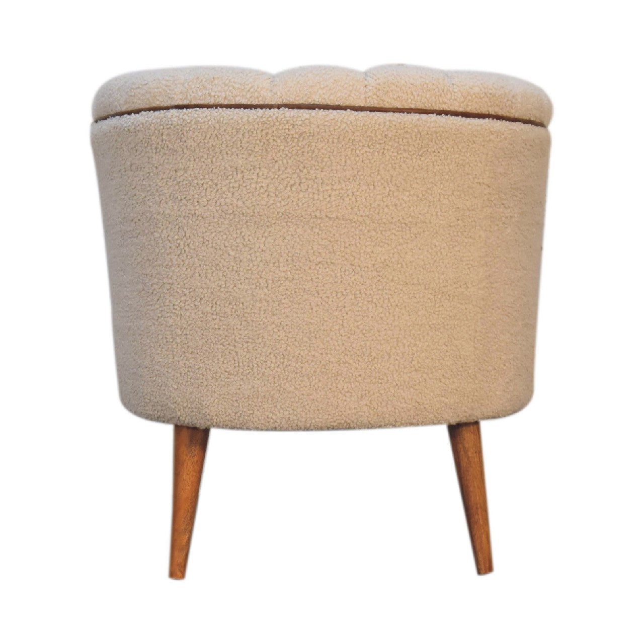 Boucle Cream Buffalo Armchair Chair CasaFenix