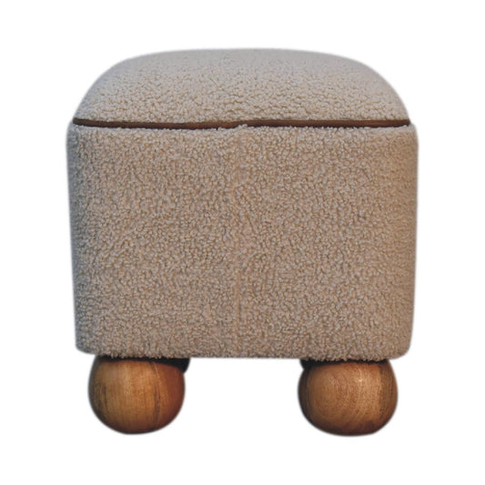 Serenity Footstool with Ball Feet Footstool CasaFenix