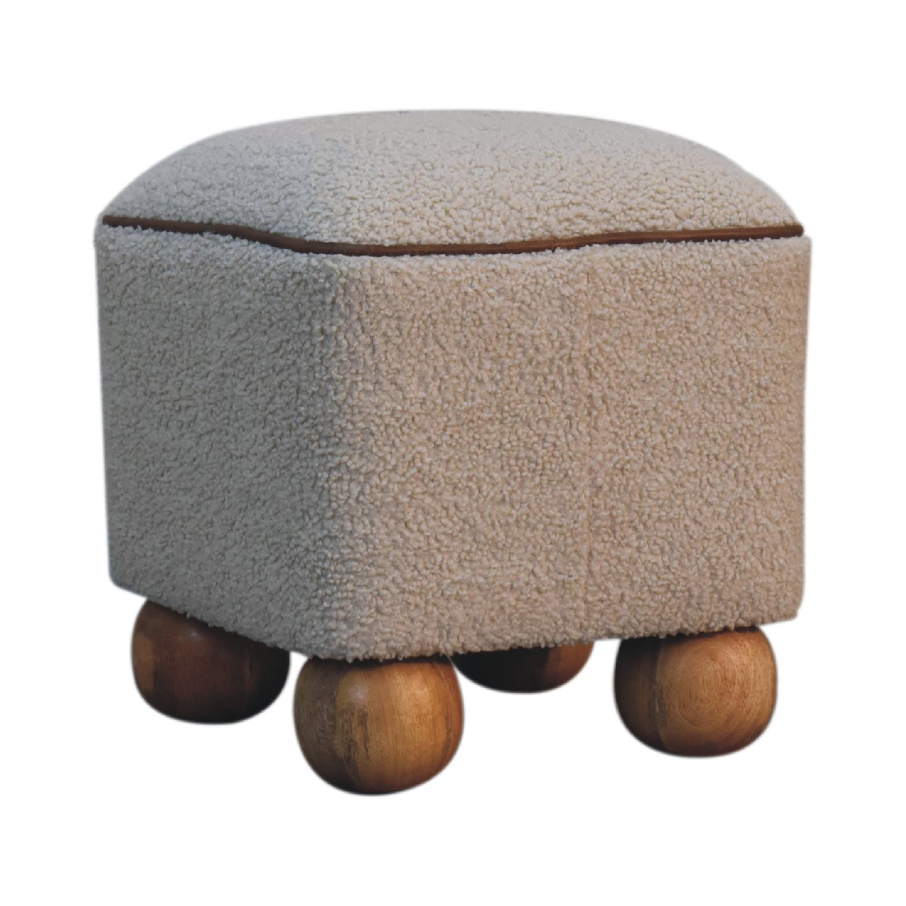 Serenity Footstool with Ball Feet Footstool CasaFenix