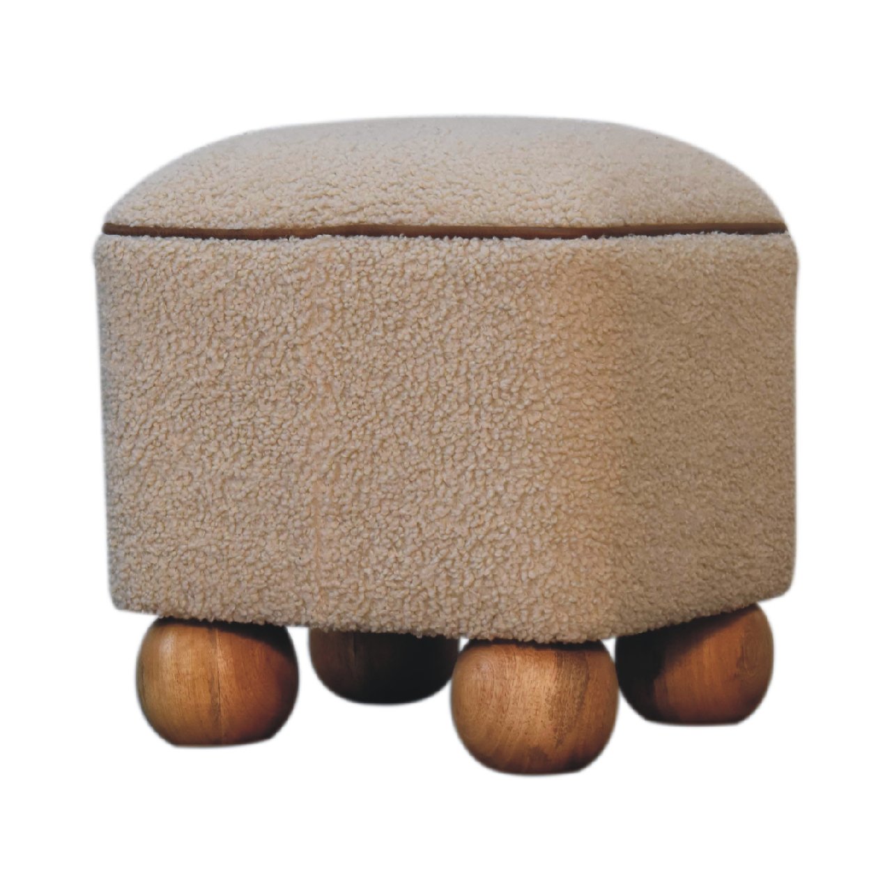 Serenity Footstool with Ball Feet Footstool CasaFenix