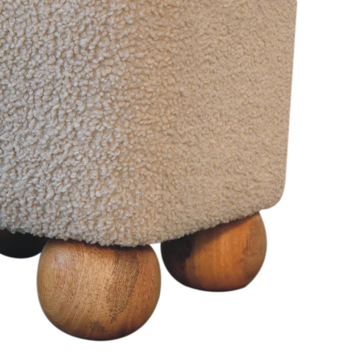 Serenity Footstool with Ball Feet Footstool CasaFenix