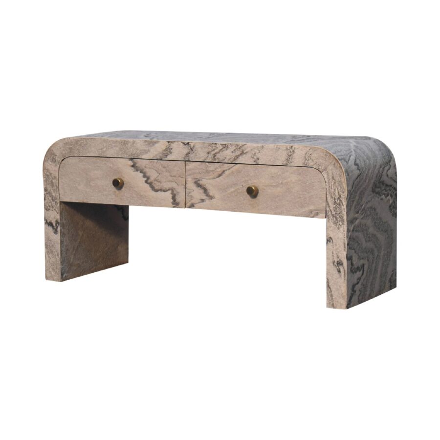 Nouveau Media Unit Solid Mango Wood Entertainment Centers & TV Stands CasaFenix