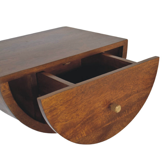 Chestnut Crescent Floating Bedside Bedside table / chest CasaFenix