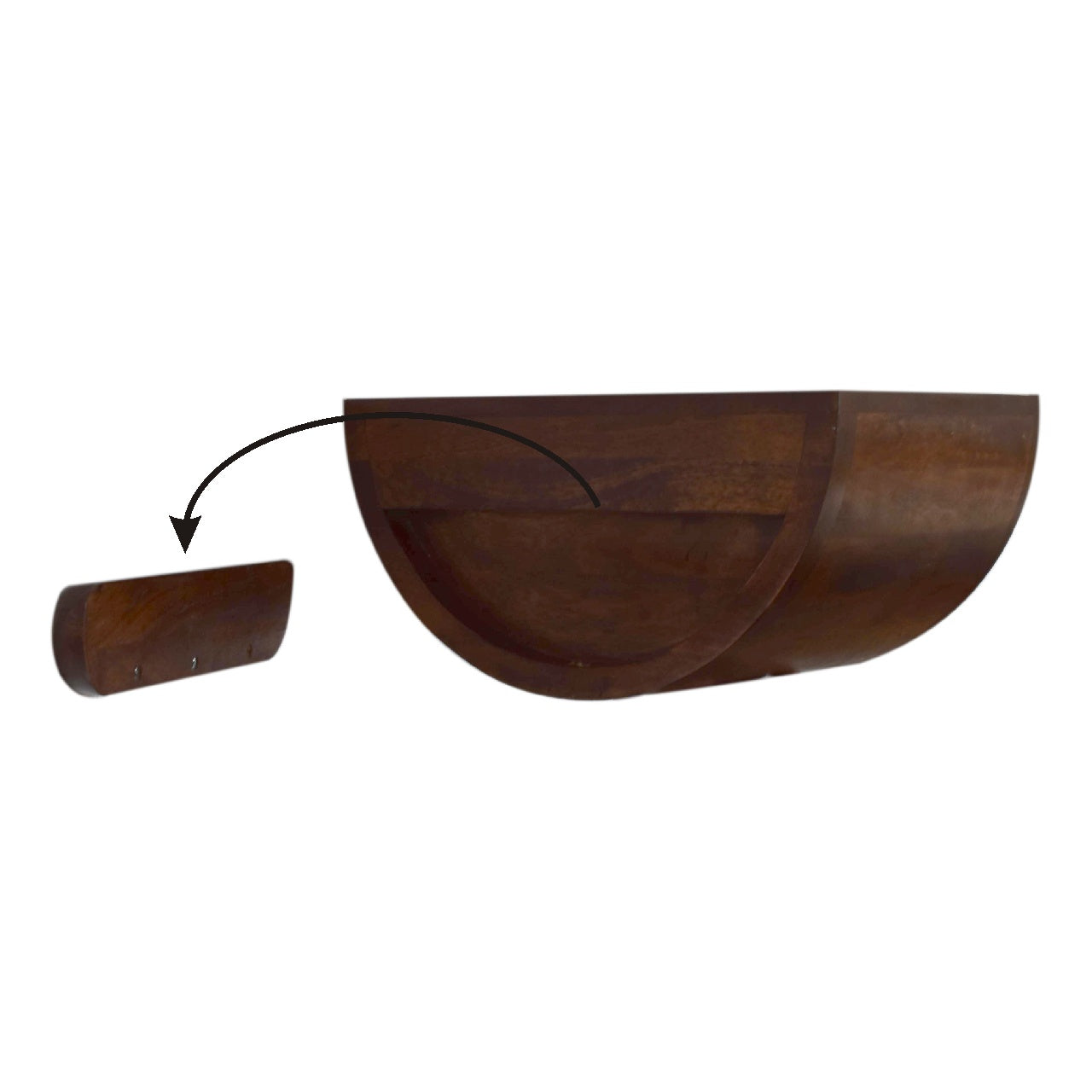Chestnut Crescent Floating Bedside Bedside table / chest CasaFenix