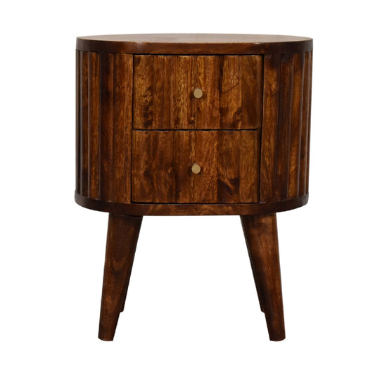 Stripe Chestnut 2 Drawer Bedside Bedside table / chest CasaFenix