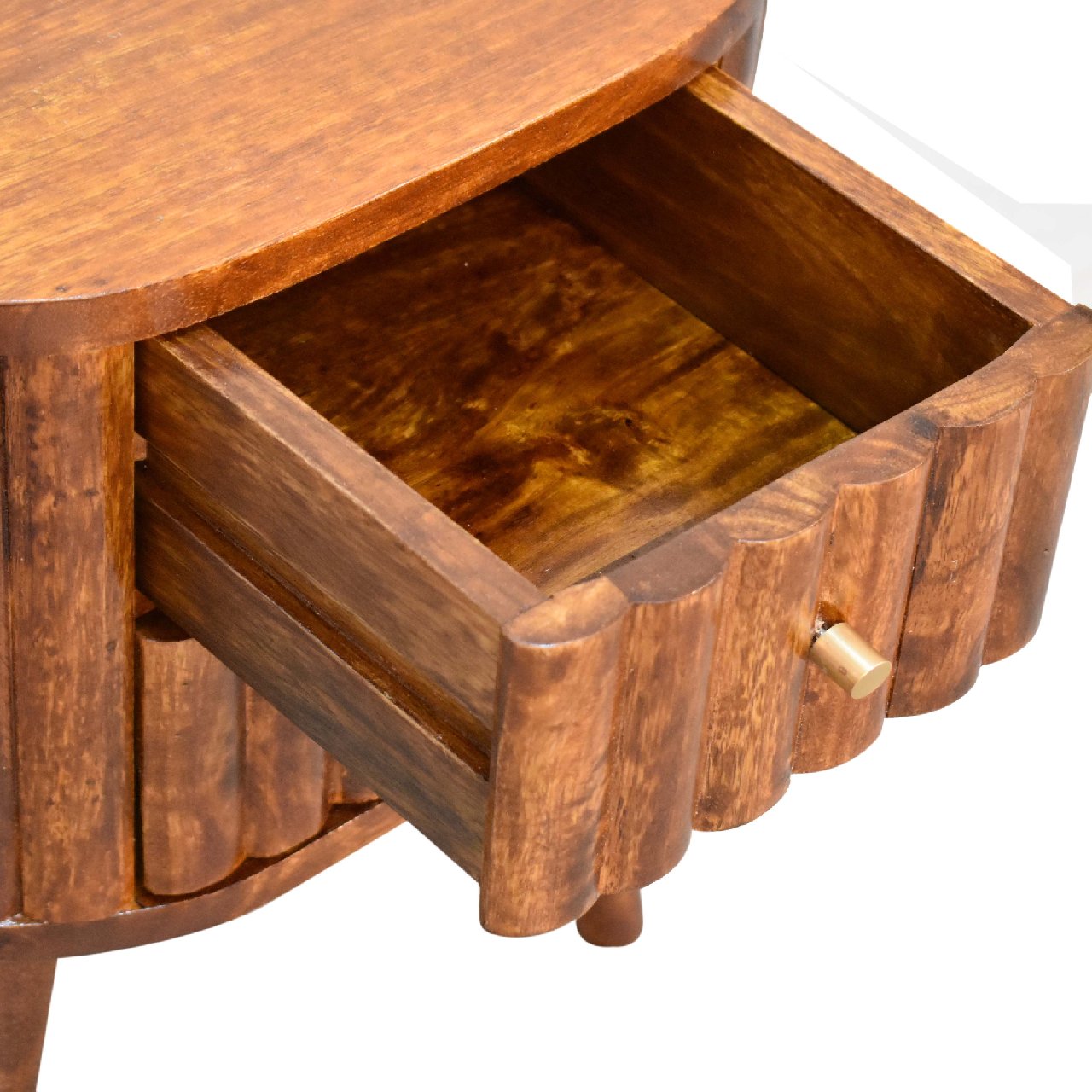 Stripe Chestnut 2 Drawer Bedside Bedside table / chest CasaFenix